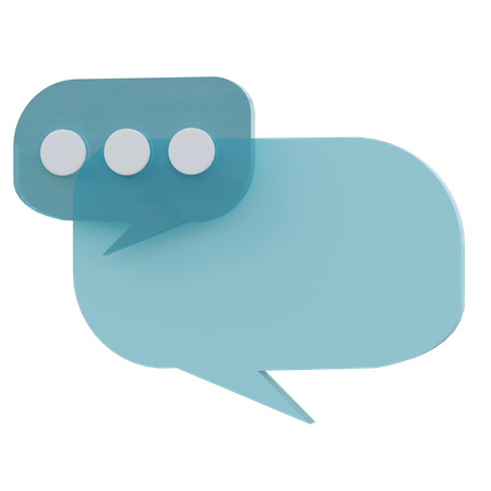 Chat Bubble  3D Icon