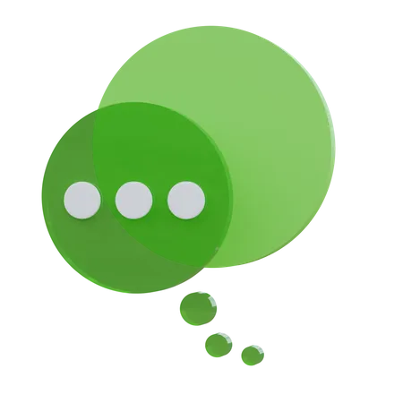 Chat Bubble  3D Icon