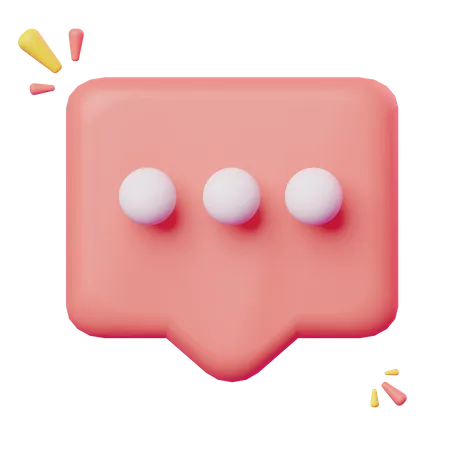 Chat Bubble  3D Icon