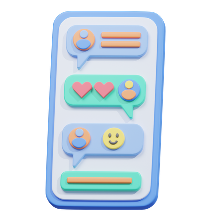 Chat Interface  3D Icon