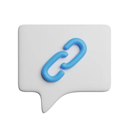 Chat Link  3D Icon