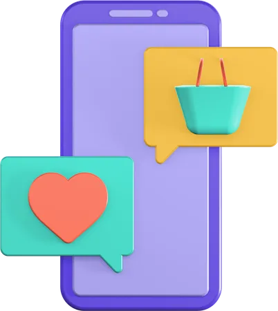 Chat Marketing  3D Icon