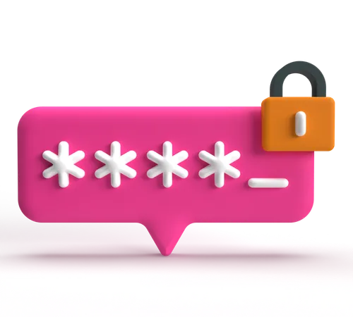 Chat Protection  3D Icon