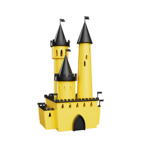 Château de conte de fées  3D Illustration