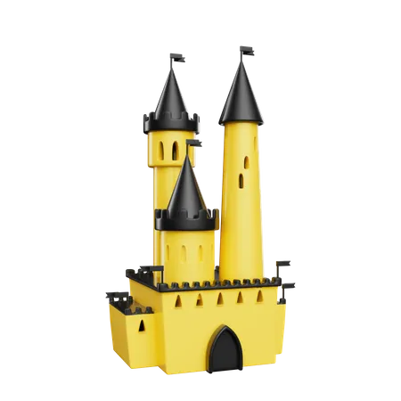 Château de conte de fées  3D Illustration