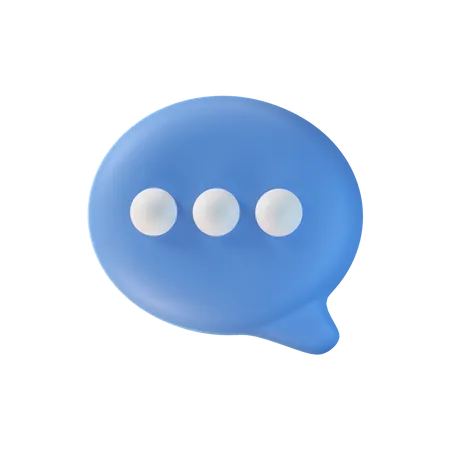 Chatting  3D Icon