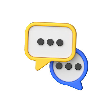 Chatting  3D Icon