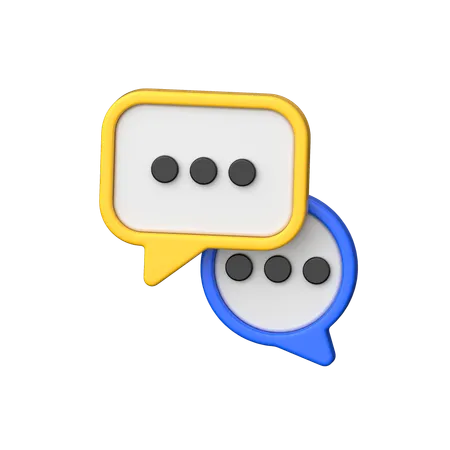 Chatting  3D Icon