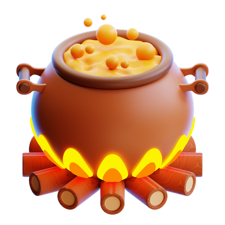 Pot de chaudron  3D Icon