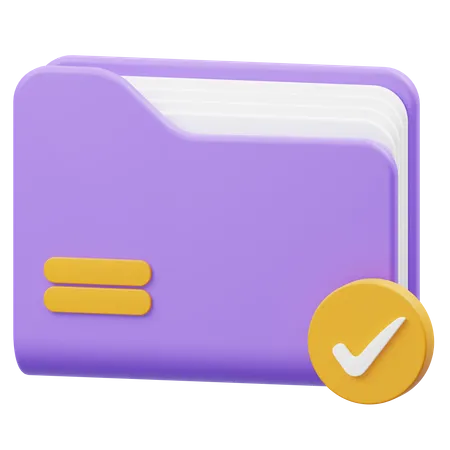 Check Folder  3D Icon