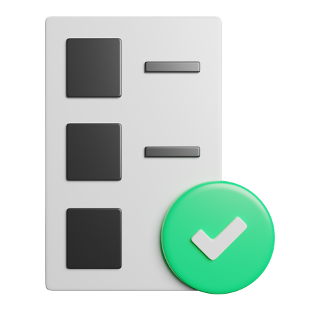 Checklist  3D Icon