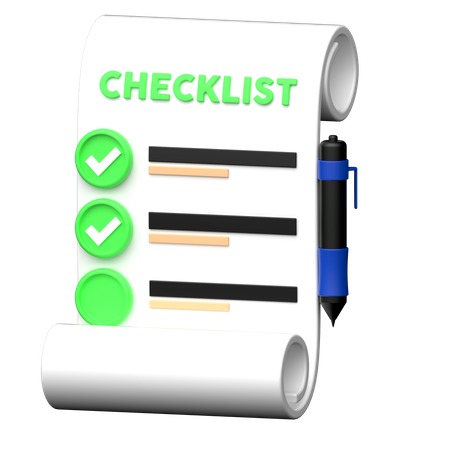 Checklist  3D Icon