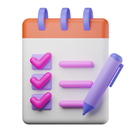 Checklist  3D Icon