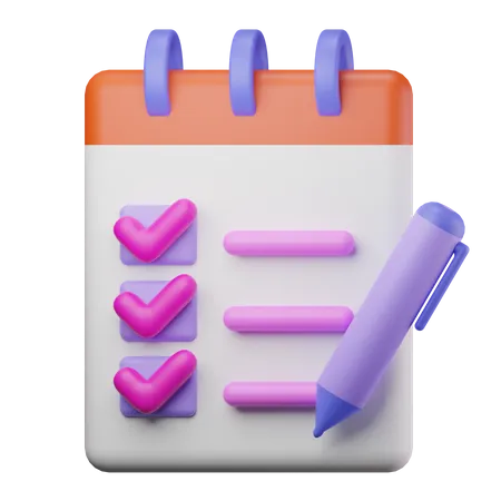 Checklist  3D Icon