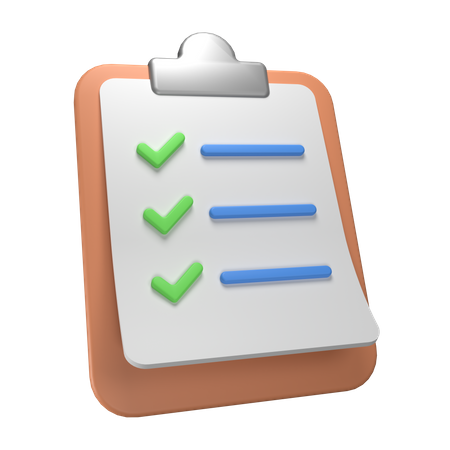 Checklist  3D Icon