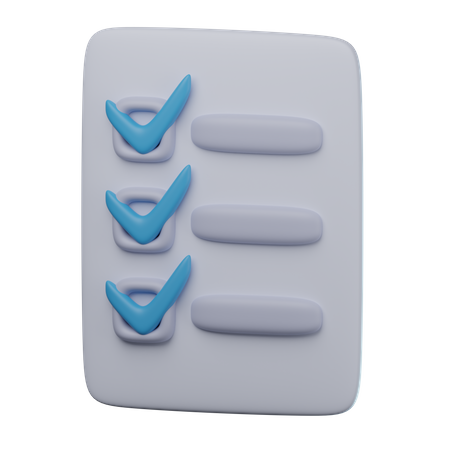 Checklist  3D Icon