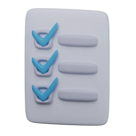 Checklist  3D Icon