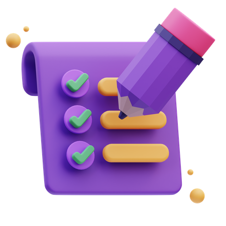 Checklist  3D Icon