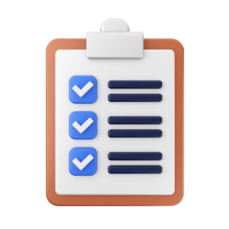 Checklist  3D Icon