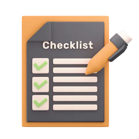 Checklist  3D Icon