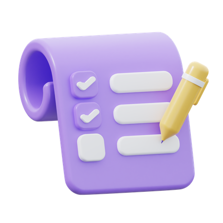 Checklist  3D Icon