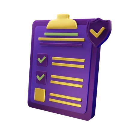 Checklist  3D Icon