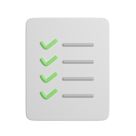 Checklist  3D Icon