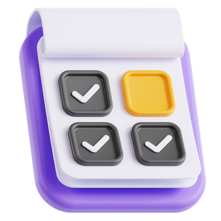 Checklist  3D Icon