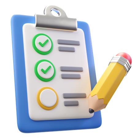 Checklist  3D Icon