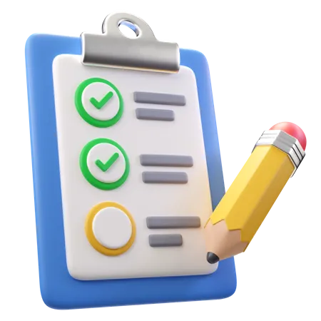 Checklist  3D Icon