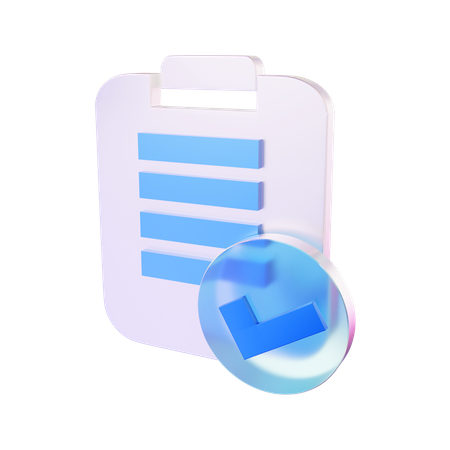 Checklist  3D Icon