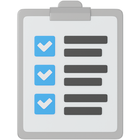 Checklist  3D Icon