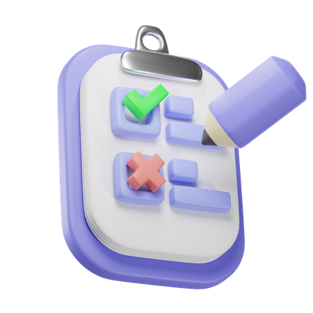 Checklist  3D Icon