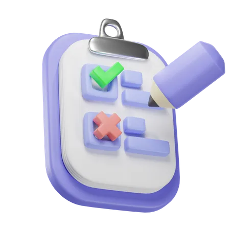 Checklist  3D Icon