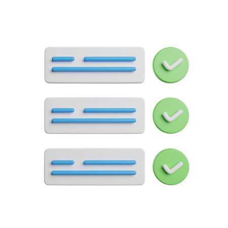 Checkliste  3D Icon