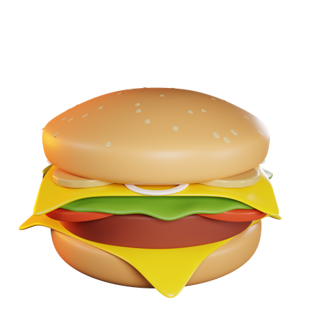 Cheese Burger  3D Icon