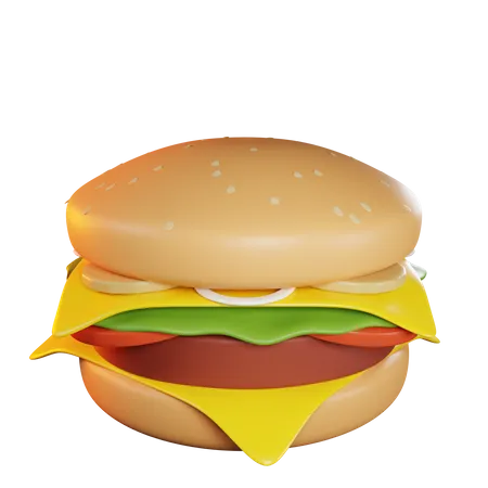 Cheese Burger  3D Icon