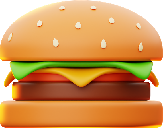 Cheese Burger  3D Icon