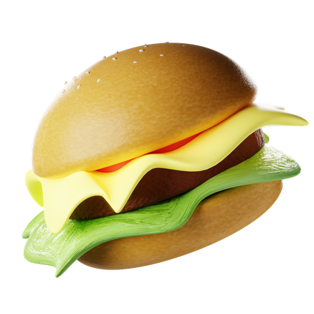 Cheese Burger  3D Icon