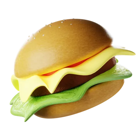 Cheese Burger  3D Icon