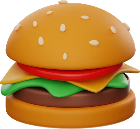 Cheese Burger  3D Icon