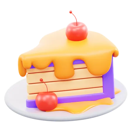 Cheese Cake  3D Icon