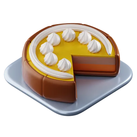 Cheese Cake  3D Icon