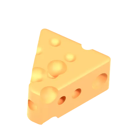 Cheese Cube  3D Icon