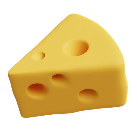 Cheese Cube  3D Icon