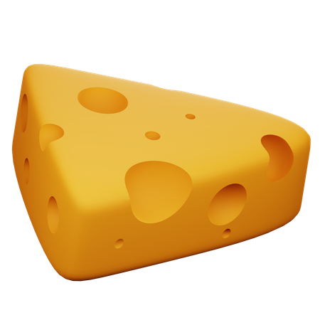 Cheese Cube  3D Icon