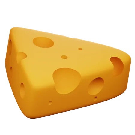 Cheese Cube  3D Icon