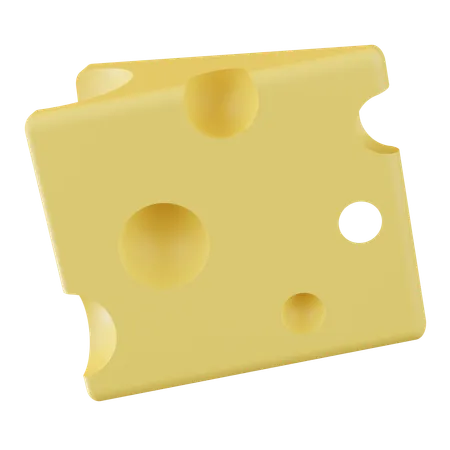 Cheese Cube  3D Icon