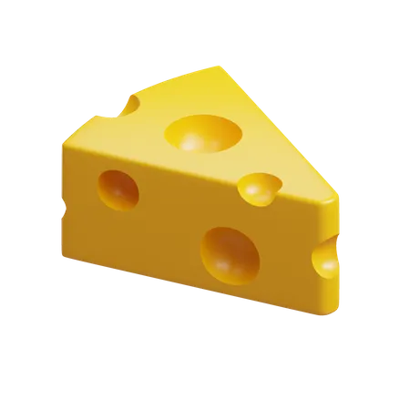 Cheese Piece  3D Icon