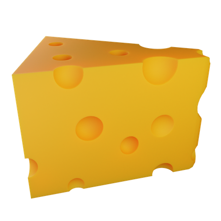 Cheese Piece  3D Icon